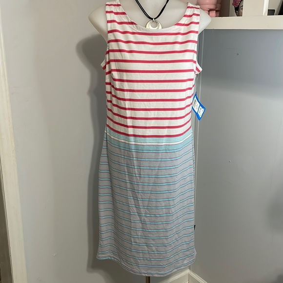 Columbia Shirt Striped Dress Size M NWT - Picture 1 of 7